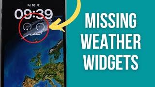 How to fix blank weather widgets - iPhone iOS 16 - dashes instead of location services permission