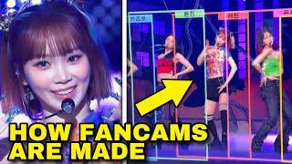 Video of LE SSERAFIM showing unexpected way of filming fancams goes viral #kpop