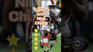 Training with Nick Chubb #athlete #football #nfl #sports #workout #fitness #trackandfield