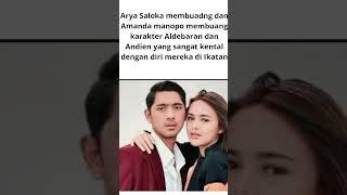 Arya Saloka dan Amanda Manopo buang karakter Aldebaran dan Andien#shorts