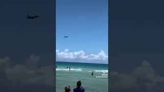 OVNI saliendo del mar  en playa de Miami ️. Emerge a una velocidad impresionante  #OVNI #UFO #OSNI