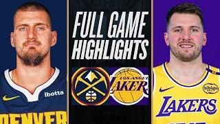 LAKERS vs NUGGETS FULL GAME HIGHLIGHTS March 20, 2025 NBA Full Game Highlights Today (2K)