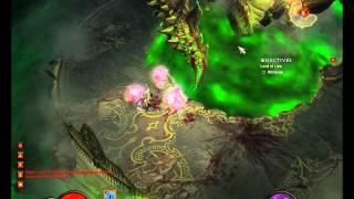 Diablo 3 - Act 2 Final Boss - Belial, Lord of Lies (Wizard Solo) - 1080p HD