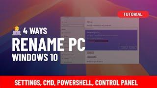 Windows 10: Rename computer (4 ways)