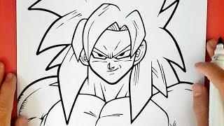 COMO DIBUJAR A GOKU SSJ4