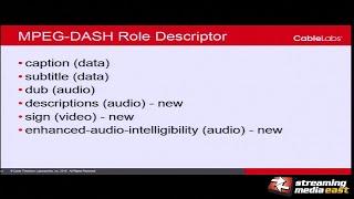 Implementing New Technologies With MPEG-DASH