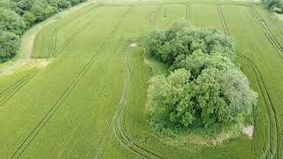 Drone flying nr borough green kent summer 2021