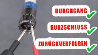 Koaxialkabel prüfen mit Multimeter (auch im Bestand) | inkl. Trick zum Antennenkabel identifizieren