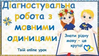 Діагностувальна робота з мовними одиницями. Звуки та букви.   Абетка. Склад.  Поділ слів на склади.