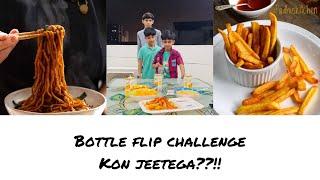 Bottle Flip Challenge || Bk Daily Vlog ||