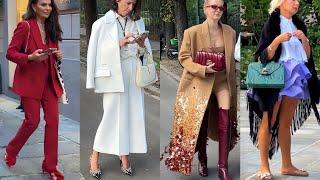 FALL STYLE ELEGANCE IN SEPTEMBER 2024 | ITALIAN STYLISH LOOKS DURING MILAN FASHION WEEK 2024-2025