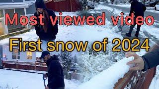 Canada Ki Pehli Barf! ️ Dekhiye Hamara Pehla Snowfall Experience | Hindi Vlog