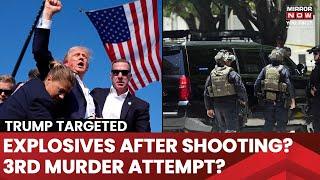 Trump Targeted? Explosives Found In Car Near Ex-US President's Rally? 3rd Assassination Attempt?