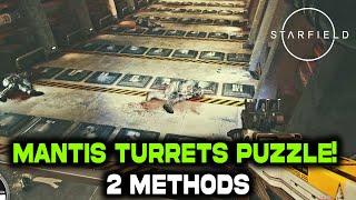 Mantis Turrets Puzzle (2 Solutions) - Secret Outpost Letter Puzzle Guide Guide | STARFIELD