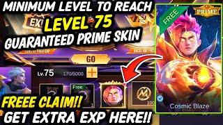 HOW TO REACH LEVEL 75 M6 PASS & CLAIM PRIME SKIN EASILY (Tips & Tricks) - MLBB