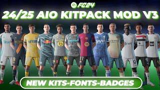 24/25 New Season Kits For FC 24 By Algorithm V3 (+900 New Kits, Fonts & Balls) | *Free*