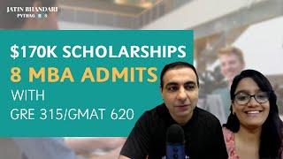 Low GRE Applicant, Top B School Admits, $170K Scholarships | Jatin Bhandari Reviews & Success Story