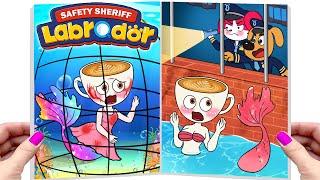 Sheriff Labrador rescue Ballerina Cappucina mermaid | Make Quiet Book ️DIY Paper️Blind Bag
