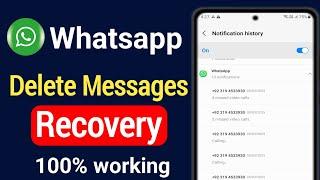 WhatsApp deleted messages recovery ?| whatsapp delete chat recovery?