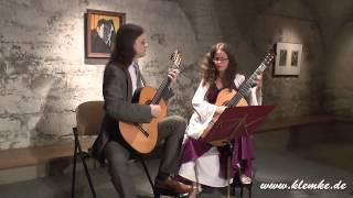 Claude Debussy: Arabesque played by Guitar Duo Klemke