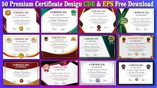 Certificate Design cdr Free Download | Certificate Template Design Free Download #shanitechguide