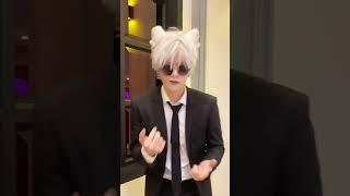 Kitty Gojo is dancing  #gojo #cosplay #dance #tiktok #trend #shorts #shortvideo