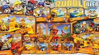 Paw Patrol Rubble and Crew toy collection unboxing ASMR