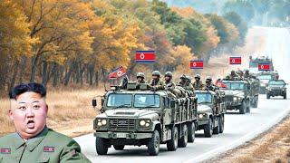 convoy of 1500 North Korean soldiers surrenders at Kursk after being ambushed by Ukrainian missiles!