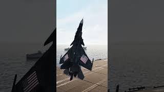 The Su-30 Steep Landing on an Aircraft Carrier