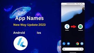 flutter app publish rename new version 3.00 2023 rename