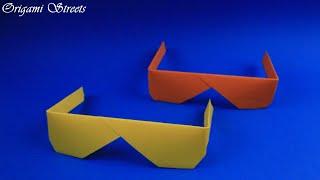 How to make cool glasses out of paper. Origami