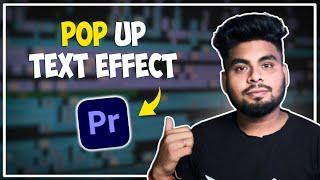 How to Make Pop Up Text in Premiere Pro | Pop Up Text Animation | Premiere Pro Tutorials