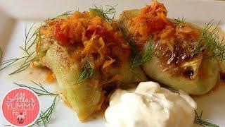 How to make Cabbage Rolls - Russian Golubtsy Recipe - Голубцы с мясом