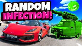 Random Car INFECTION Hide and Seek is INSANE in BeamNG Drive Mods!