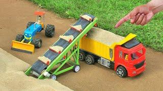 Diy tractor making road with fully loaded truck science project | @MiniCreative1 | @sanocreator