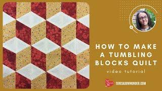 Tumbling blocks quilt