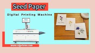 Seed paper printing machine，customized seed card digital printing machine