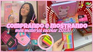 comprando + mostrando o meu MATERIAL ESCOLAR 2023! ️ {Canal Sophia Lima}