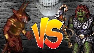 Heroes of Might and Magic III. Horned demon VS Ogre mage