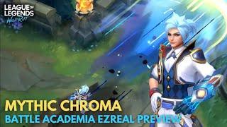 Mythic Chroma Battle Academia Ezreal Preview | Wild Rift