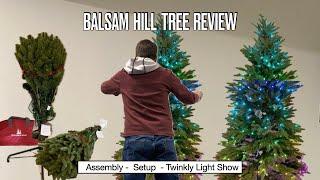 Balsam Hill Christmas Tree REVIEW - Assembly and Setup with Twinkly Light Show