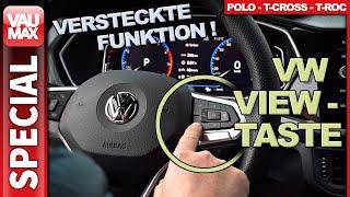 VW View-Taste - Hidden double function „Digital Cockpit“ T-Cross T-Roc & Polo