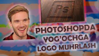 PHOTOSHOP DARSLIKLARI !!! |  Photoshopda yog'ochga logo muhrlash .