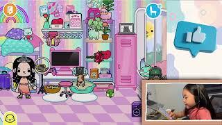 NEW NEON DISCO HOUSE & FURNITURES + GROCERY DAY + CAFE DATE | Toca Life World | Toca Boca