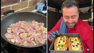 [Chicken Bread Pizza] تشيكن بيتزا، أطيب وأسرع سندويشة لتبييض الوجه