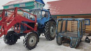 Установил большую кабину на МТЗ! Предновогоднее видео!