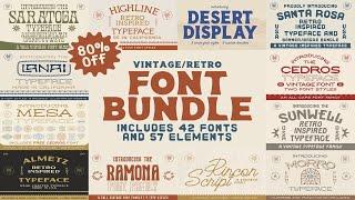 The Vintage Font Bundle Font Free Download