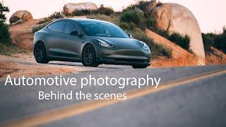 Photographing this custom Tesla model 3 with the Fujifilm GFX 100, Leica M10 and XT3