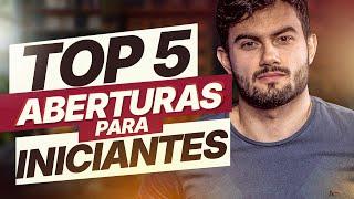 TOP5 Aberturas de XADREZ para INICIANTES!