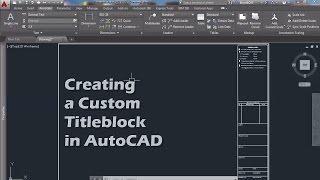 How to Create a Custom Title Block in AutoCAD 2015